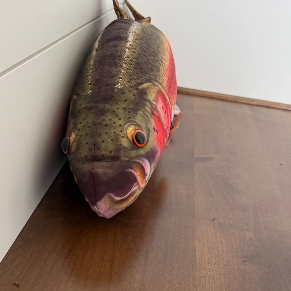 Life-Like Plush Fish Pillow